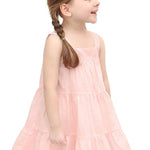 Baby girls layered cotton squareneck dress; perfect for baby girl clothes & christmas gift ideas