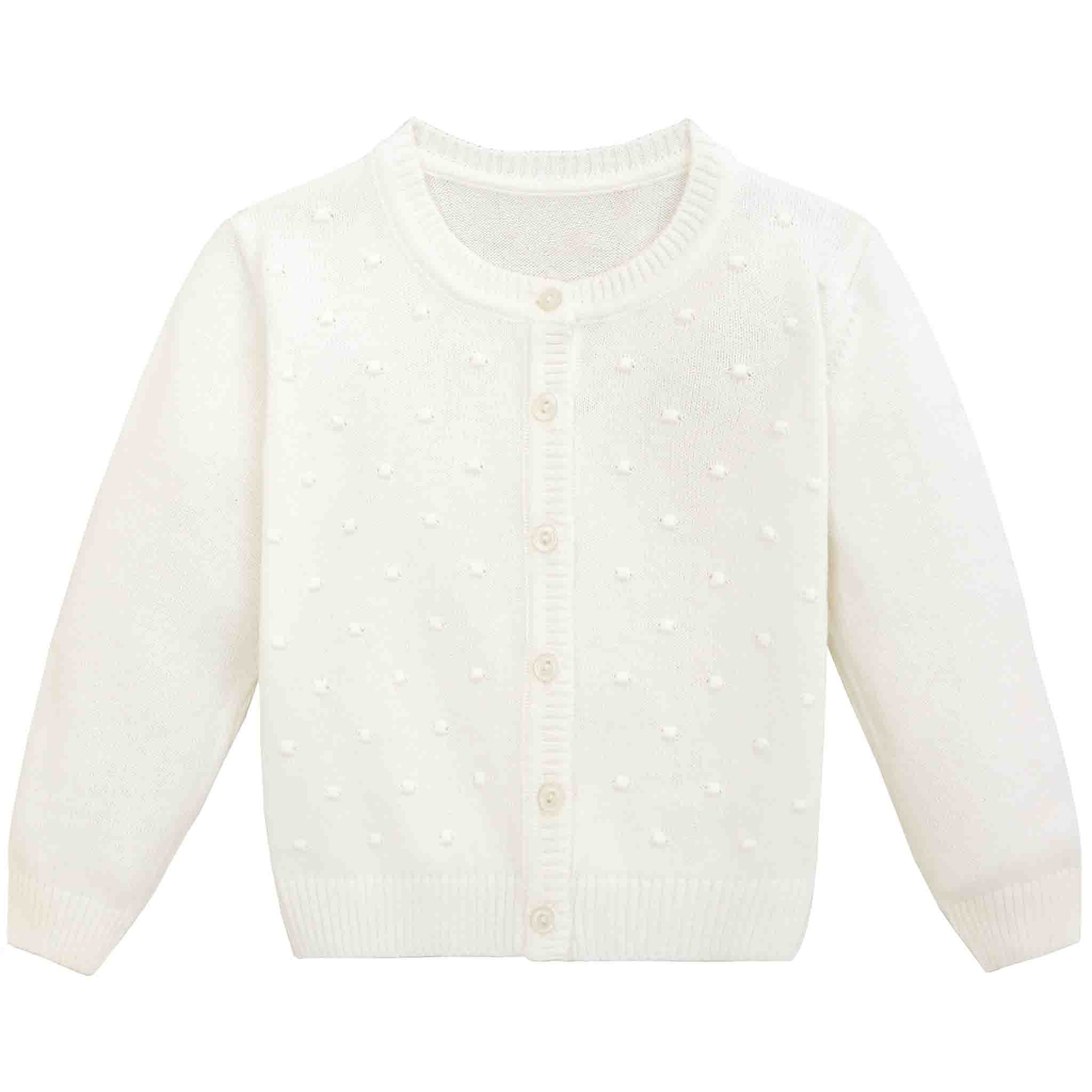 Baby & Toddler Girls' Knit Cardigan Long Sleeve Button Closure Sweater