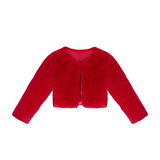 Girls Cozy Crewneck Bolero Cardigan