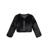 Girls Cozy Crewneck Bolero Cardigan