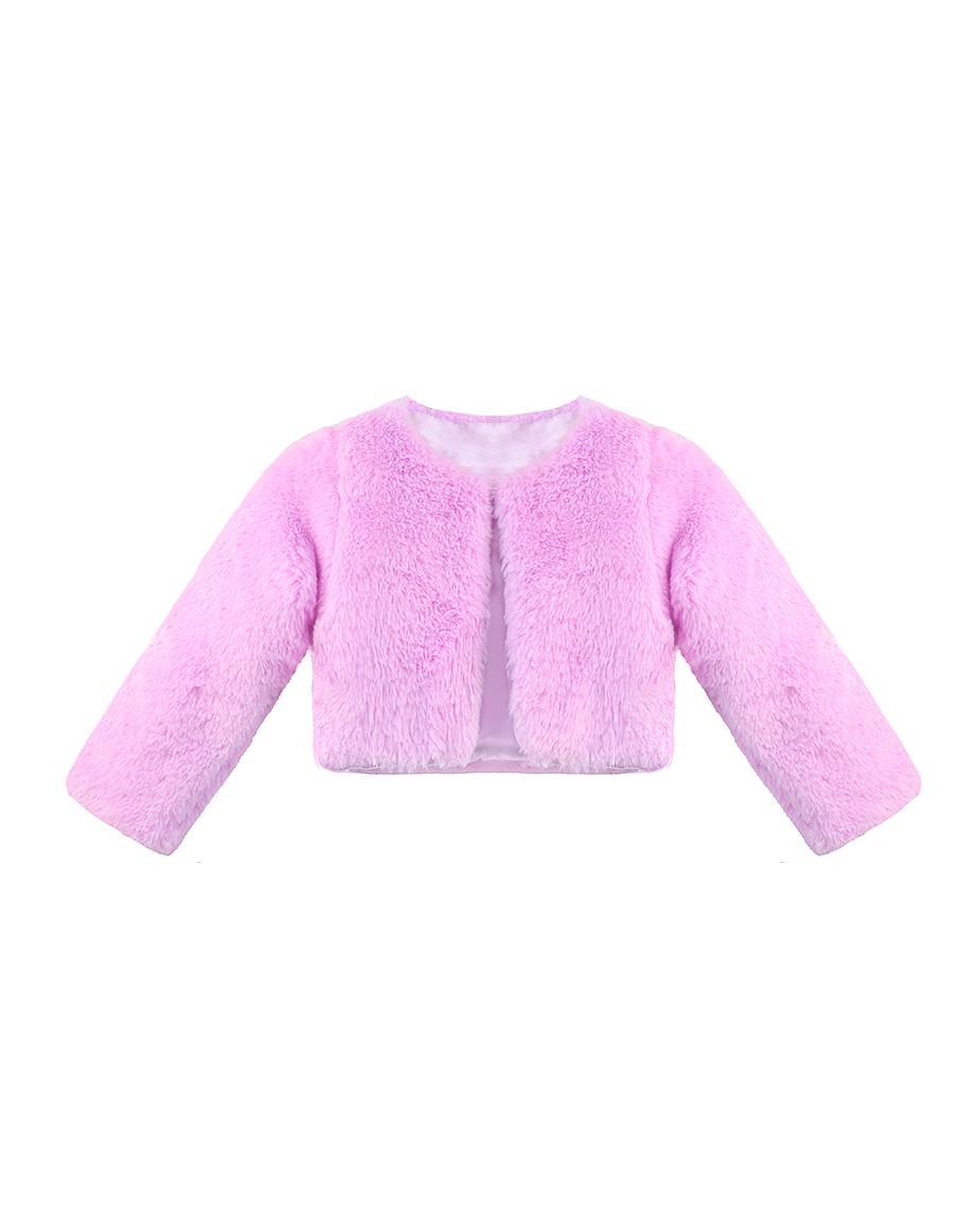 Girls Cozy Crewneck Bolero Cardigan