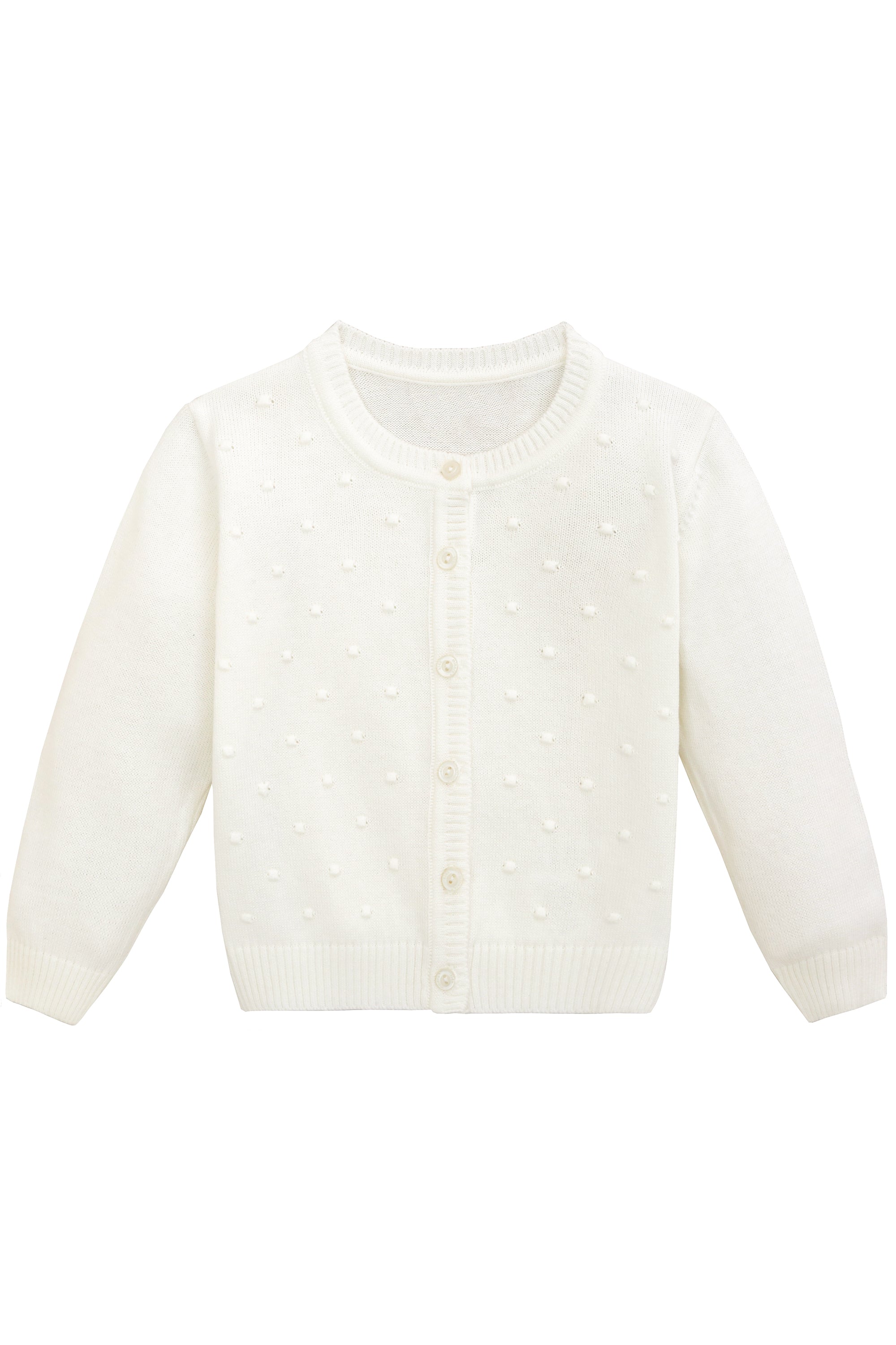 Lilax Girls Cardigan Long Sleeve Soft Knit Sweater