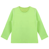 Girls' Basic Crewneck Long Sleeve Cotton T-Shirt / 11-12 Years LILAX