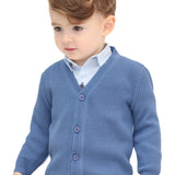 Toddler and Little Boys Cardigan Long Sleeve V-Neck Classic Knit School Sweater