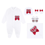 Baby Boy Newborn Crown Jewels Layette 5 Piece Gift Set