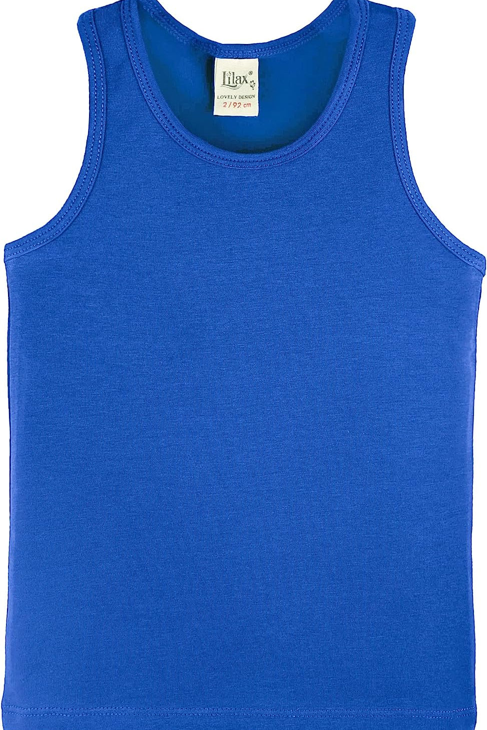 Girls' Soft Solid Cotton Blend Racerback Tank Top / 11-12 Years LILAX