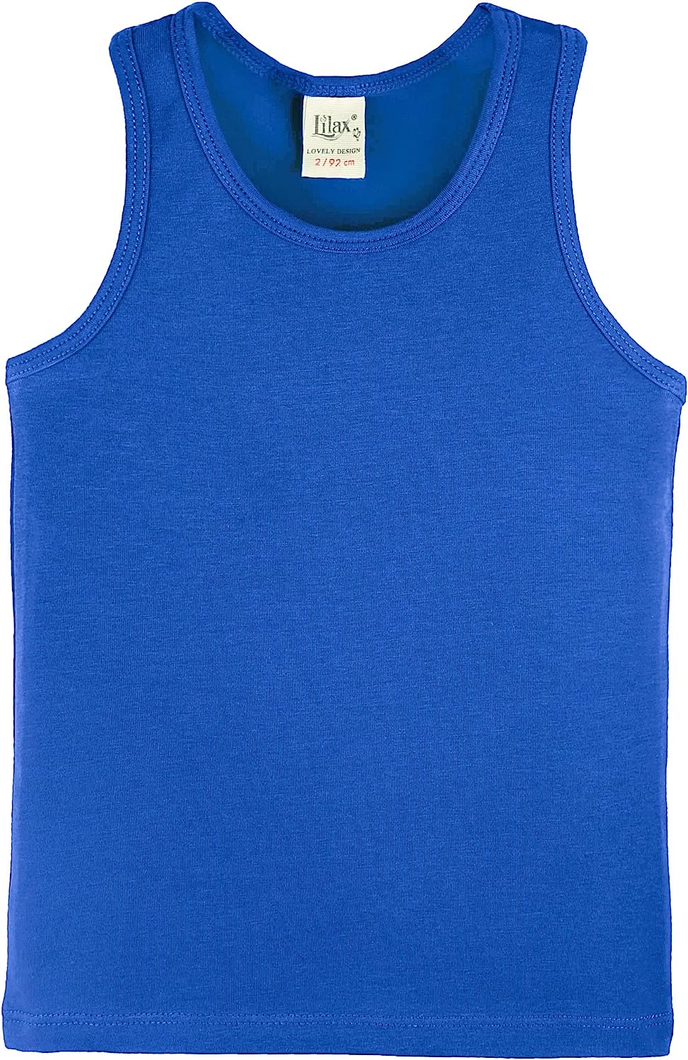 Girls' Soft Solid Cotton Blend Racerback Tank Top / 11-12 Years LILAX