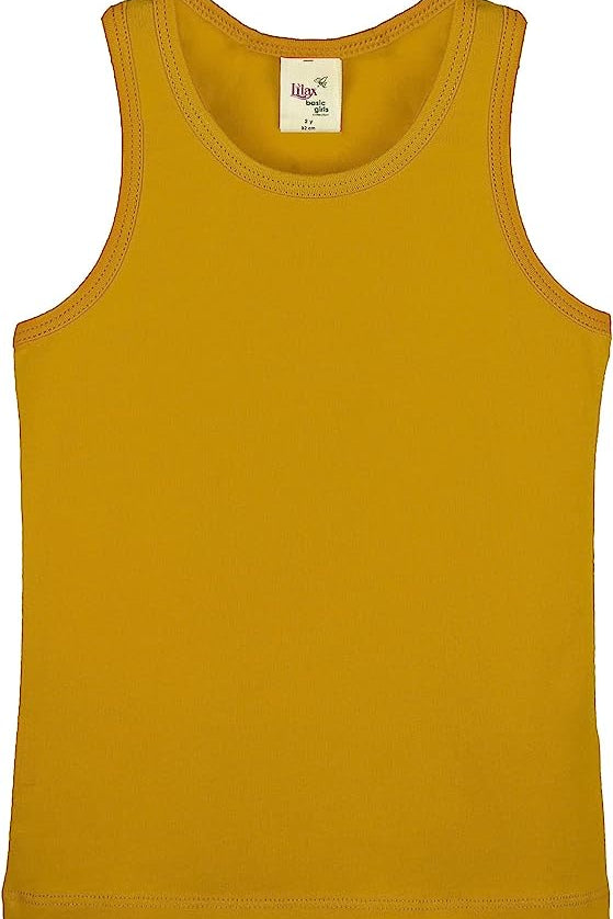 Girls' Soft Solid Cotton Blend Racerback Tank Top / 11-12 Years LILAX