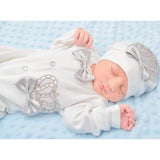 Baby Boy Newborn Crown Jewels Layette 3 Piece Gift Set