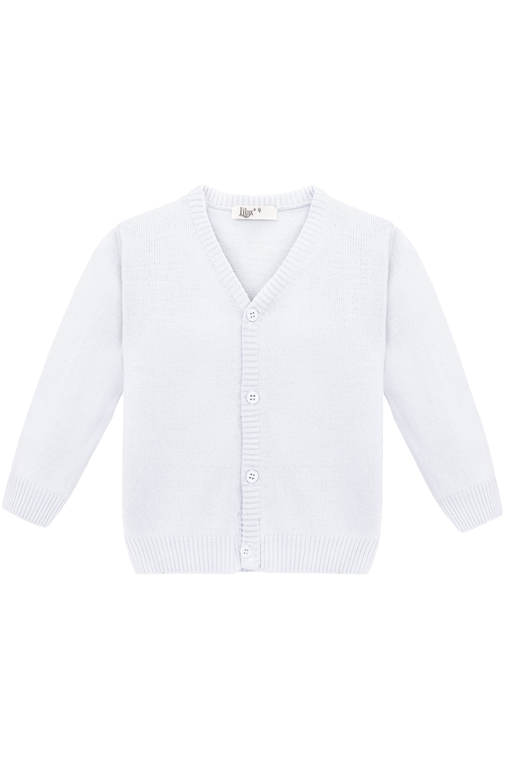 V-Neck Cardigan Sweater for Boys - Featuring Button Closure, Toddler to Youth