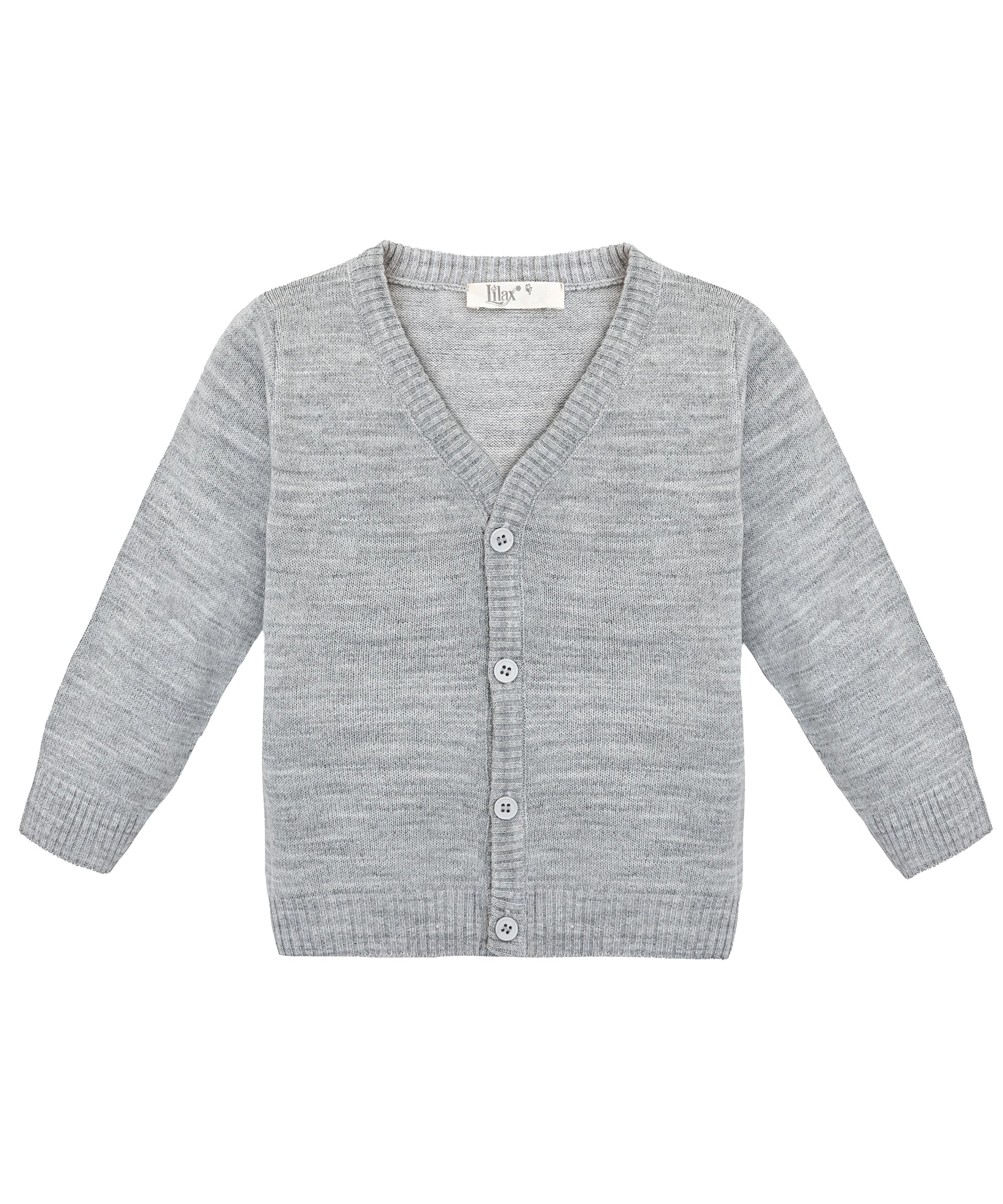 Baby boys v-neck cardigan sweater with ribbed edges; perfect for baby boy clothes & christmas gift ideas  