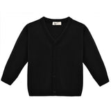 V-Neck Cardigan Sweater for Boys - Featuring Button Closure, Toddler to Youth