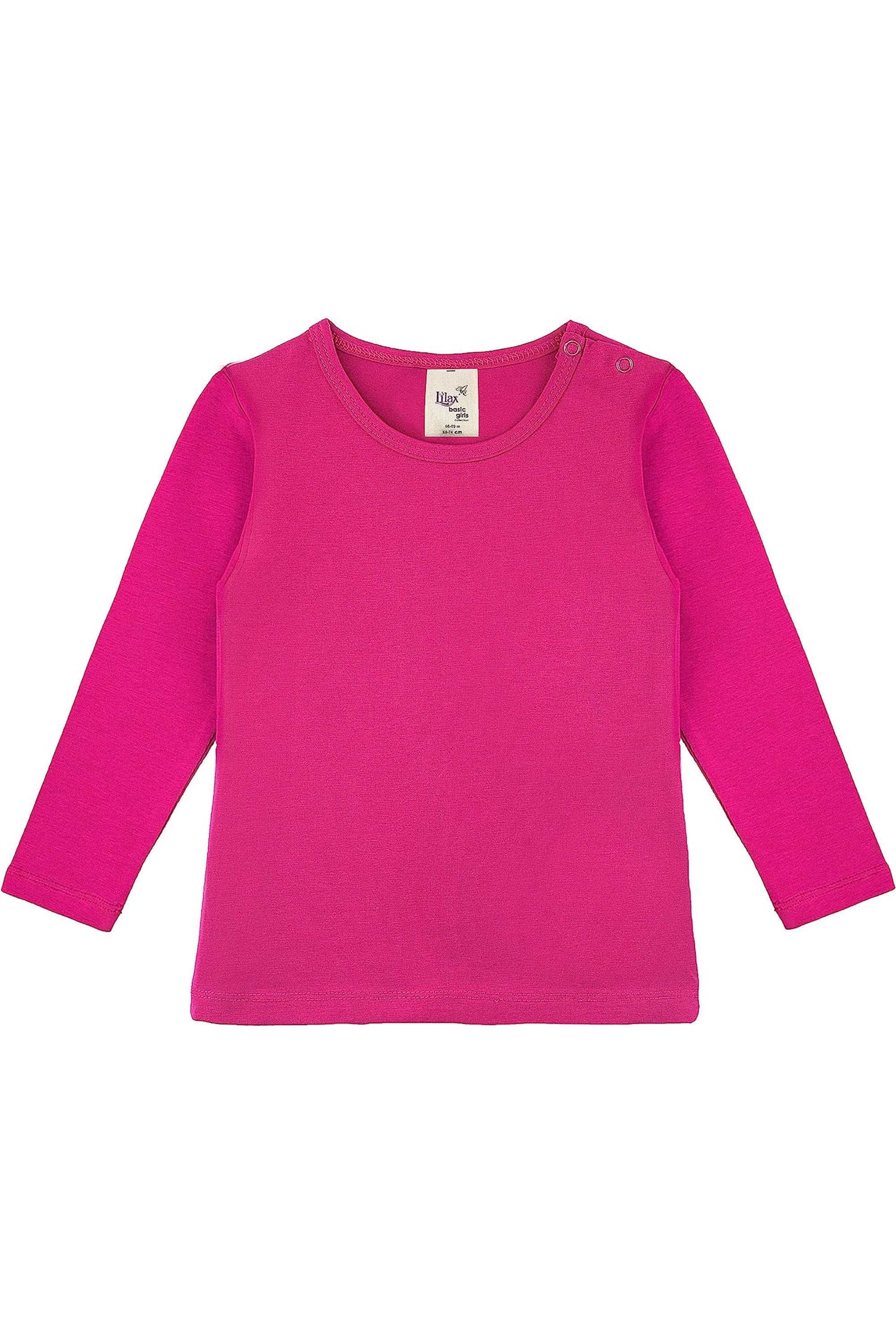 Baby Girls' Basic Long Sleeve Round Neck T-Shirt / 12 to 24 Months