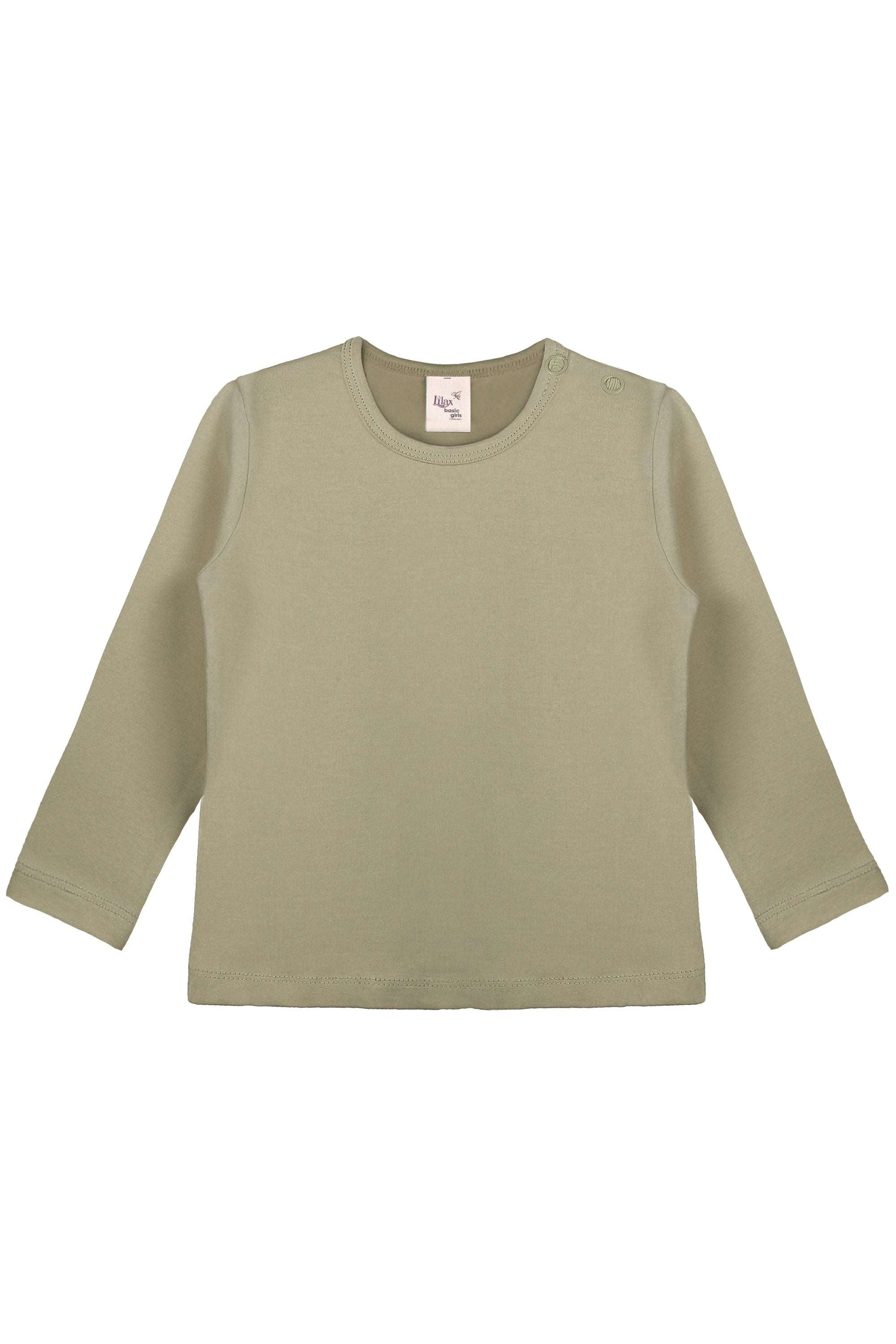 Baby Girls' Basic Long Sleeve Round Neck T-Shirt / 12 to 24 Months