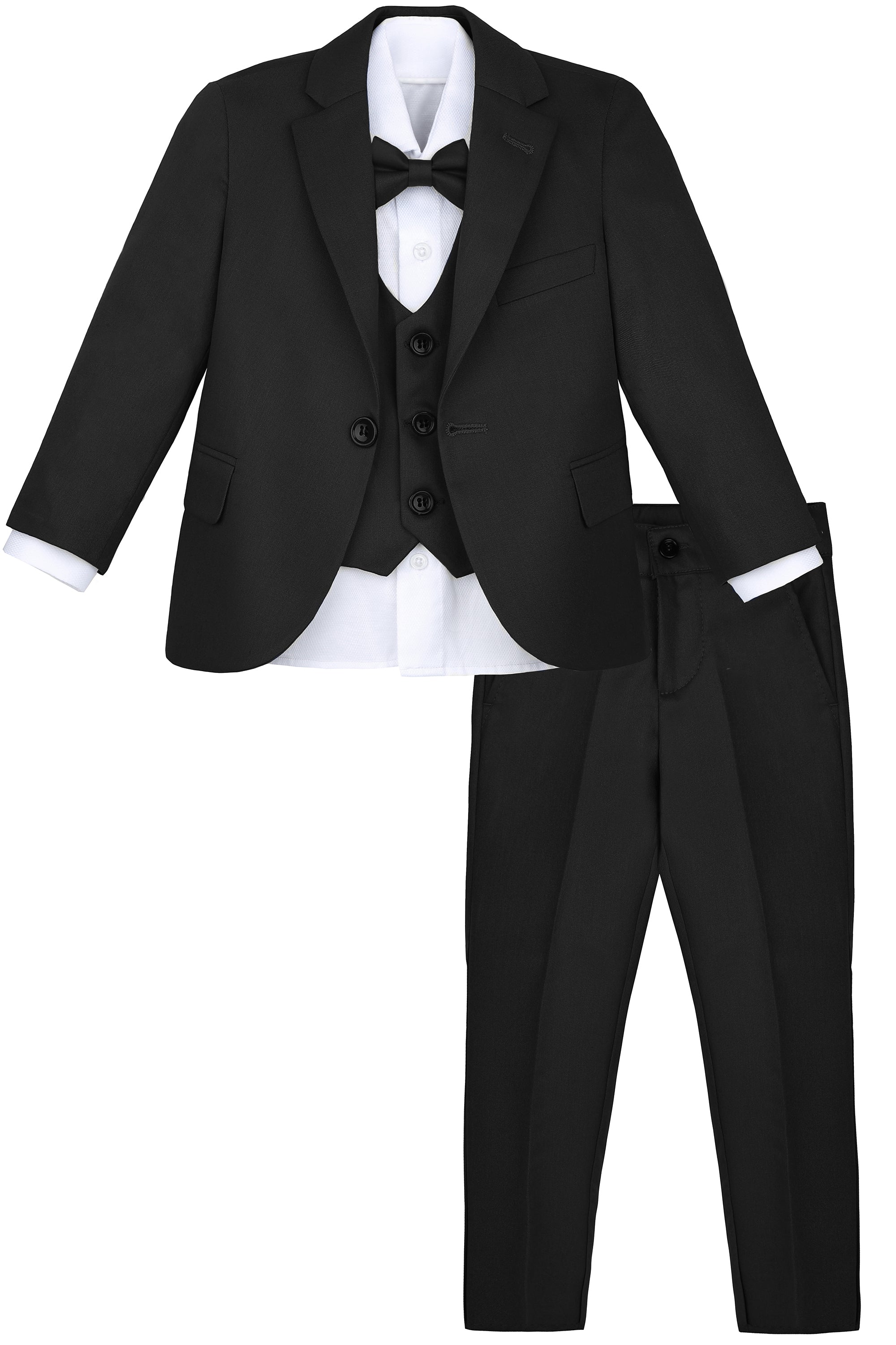 Boys Formal Suit Dresswear 5 Piece Suit Set LILAX