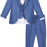 Boys Formal Suit Dresswear 5 Piece Suit Set LILAX