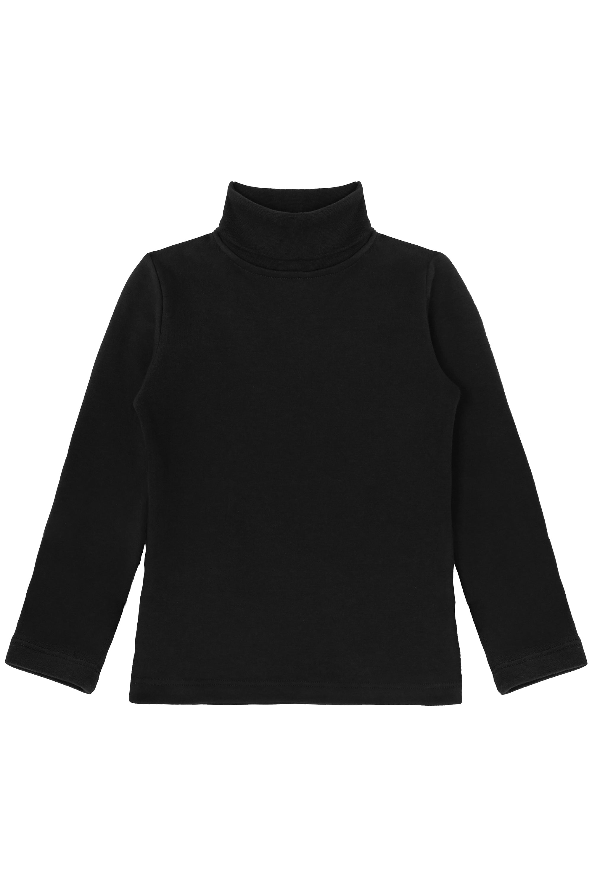 Girls cotton basic solid turtleneck t-shirt; best for baby girl clothes & christmas gift ideas