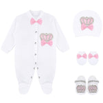 Baby Girls' Layette Set 4 Piece Gift Set for Newborns LILAX