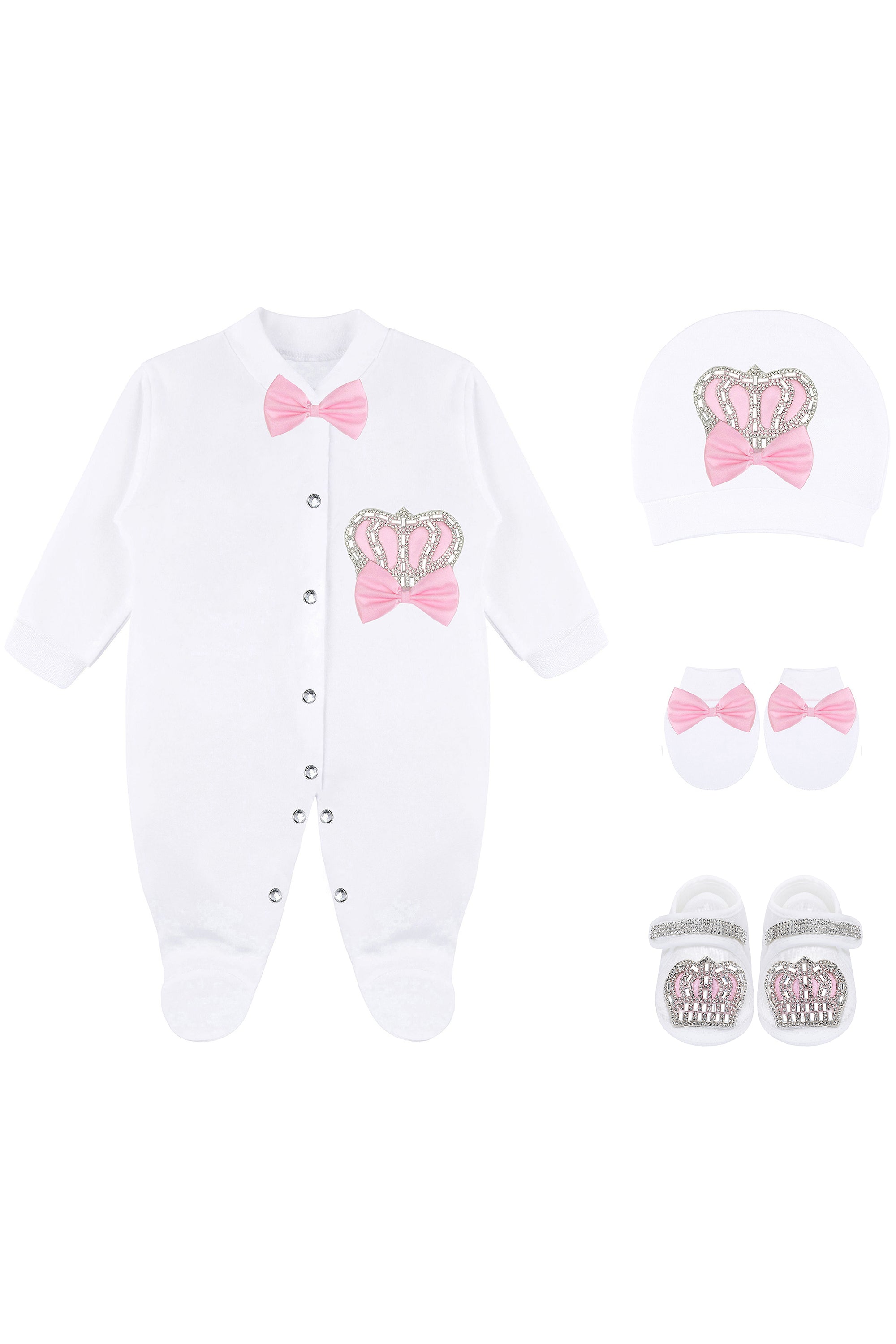 Baby Girls' Layette Set 4 Piece Gift Set for Newborns LILAX