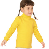 Girls' Solid Cotton Shirt Basic Long Sleeve Turtleneck T-Shirt / Toddler LILAX