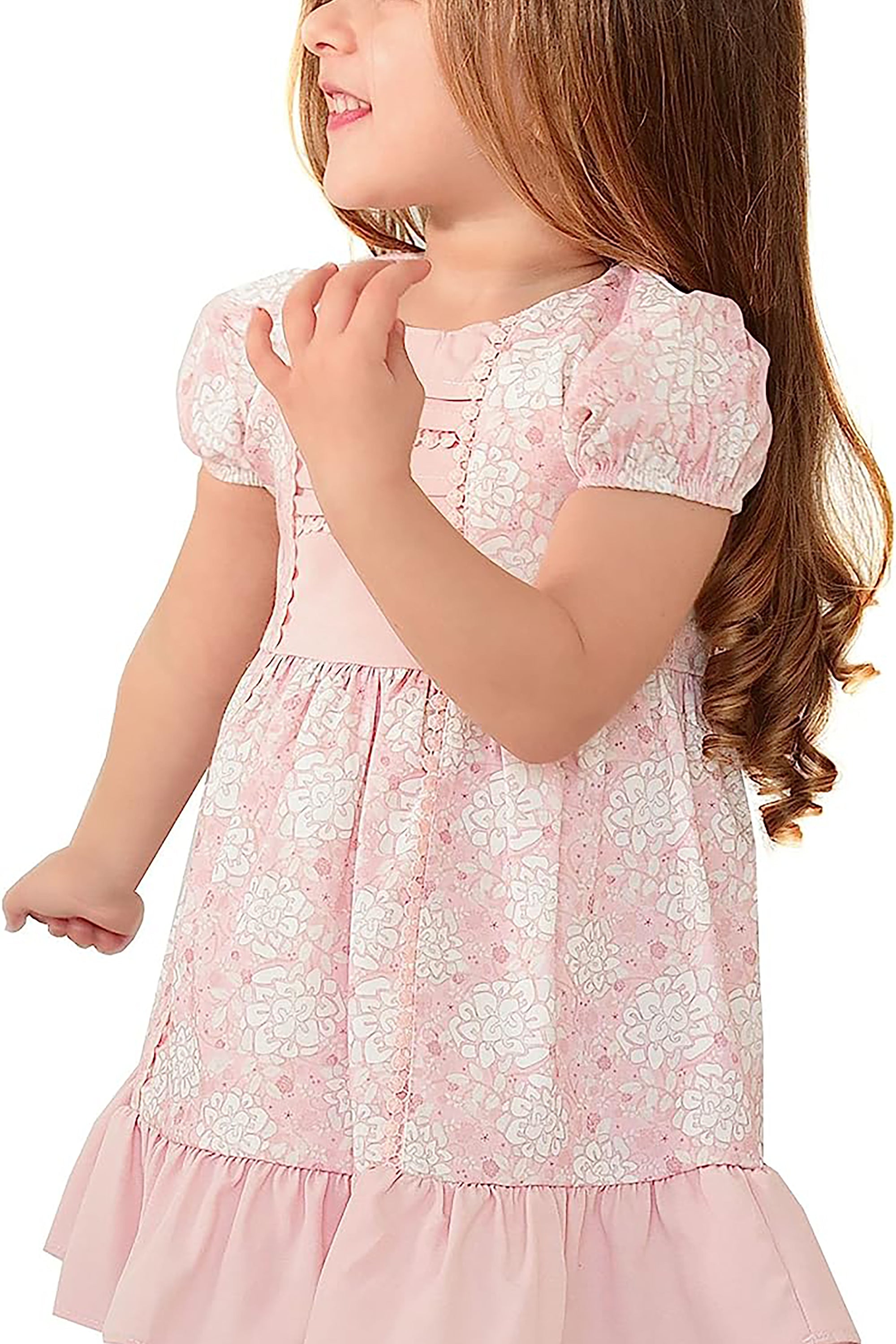 Little Girls' Short Sleeve Dress - Toddler Party Dress LILAX