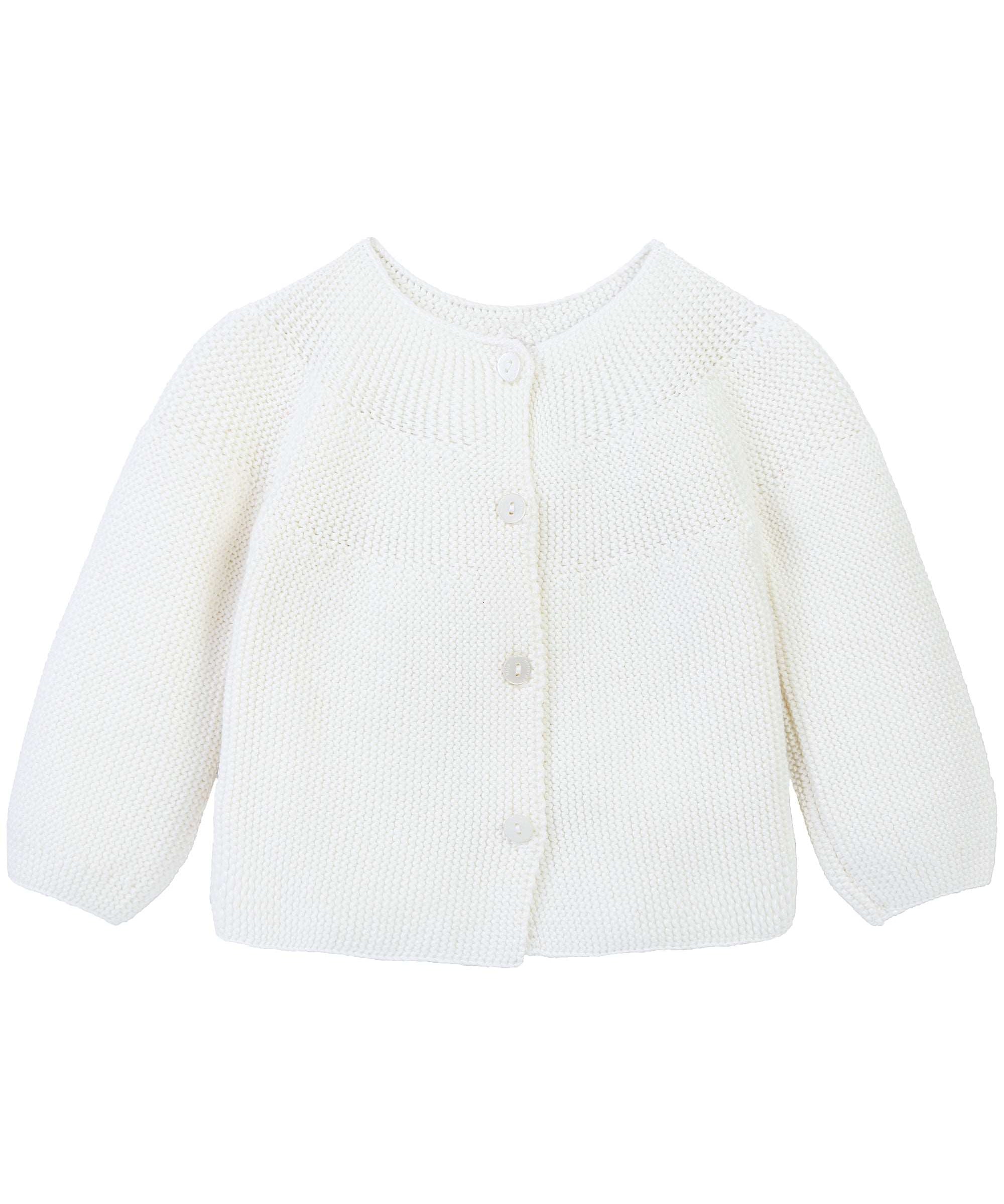 Baby girl 4 button knit cardigan sweater; perfect for baby girl clothes & christmas gift ideas