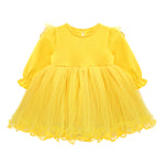 Princess Dress for Baby Girl with Long Sleeve Butterfly Wing and Tulle Perfect for Parties LILAX