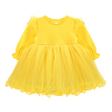 Princess Dress for Baby Girl with Long Sleeve Butterfly Wing and Tulle Perfect for Parties LILAX