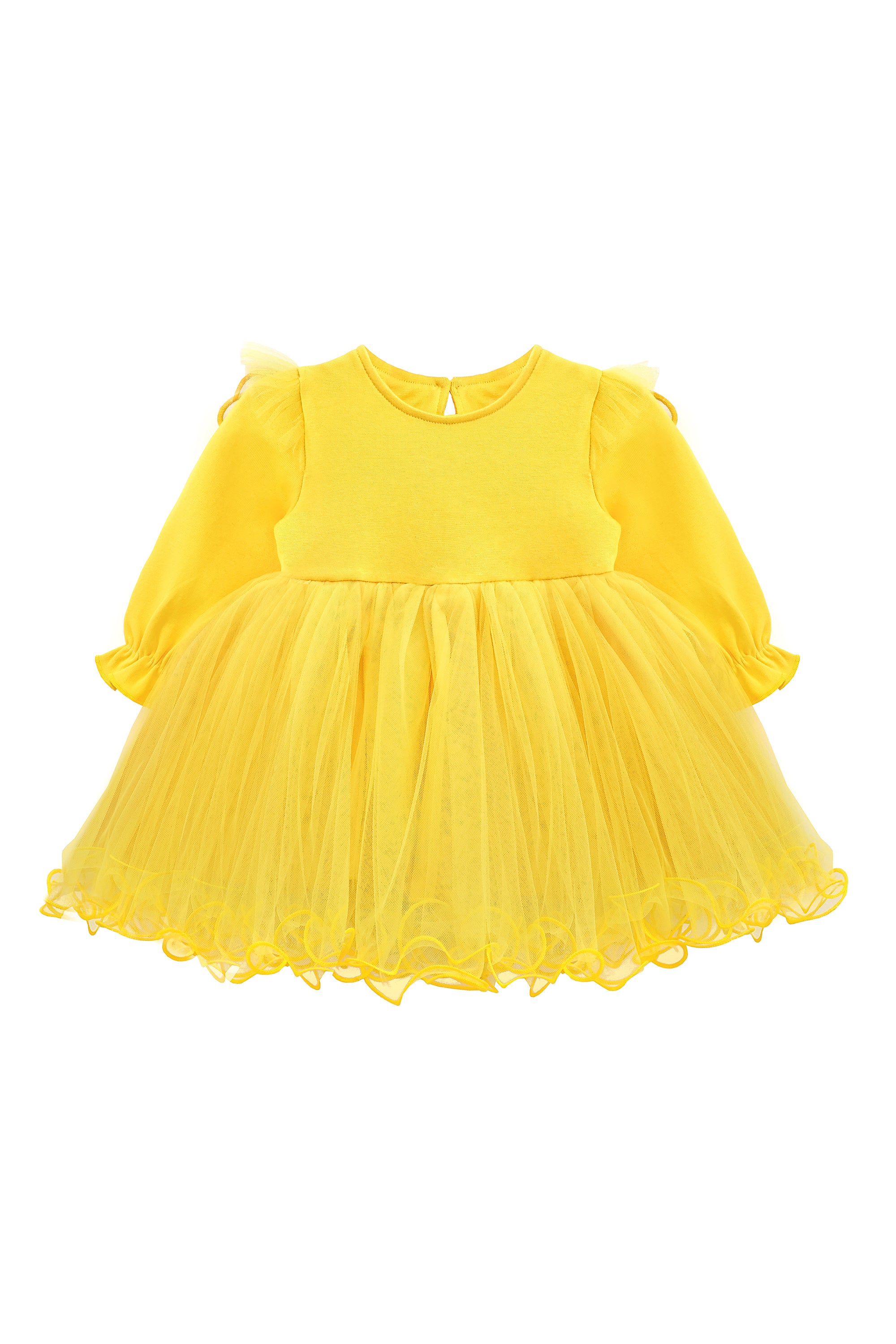 Princess Dress for Baby Girl with Long Sleeve Butterfly Wing and Tulle Perfect for Parties LILAX