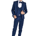 Little & Youth Boys Suit Set - Formal Jacket, Vest, Pants, Shirt, and Matching Bowtie - 5 Piece Ensemble LILAX