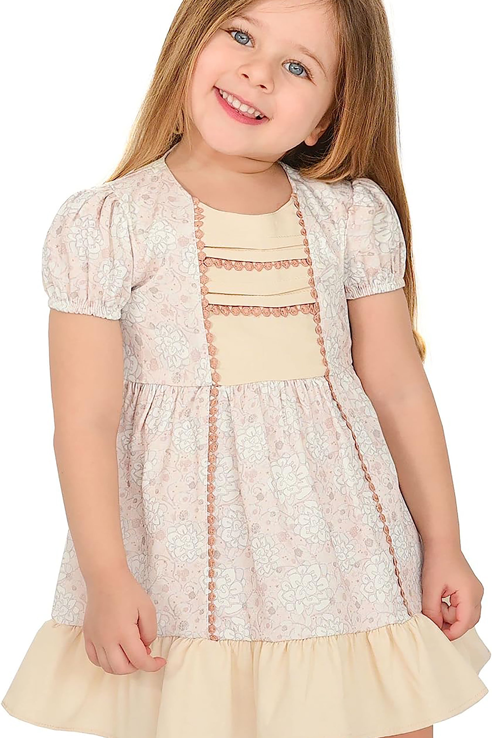 Little Girls' Short Sleeve Dress - Toddler Party Dress LILAX