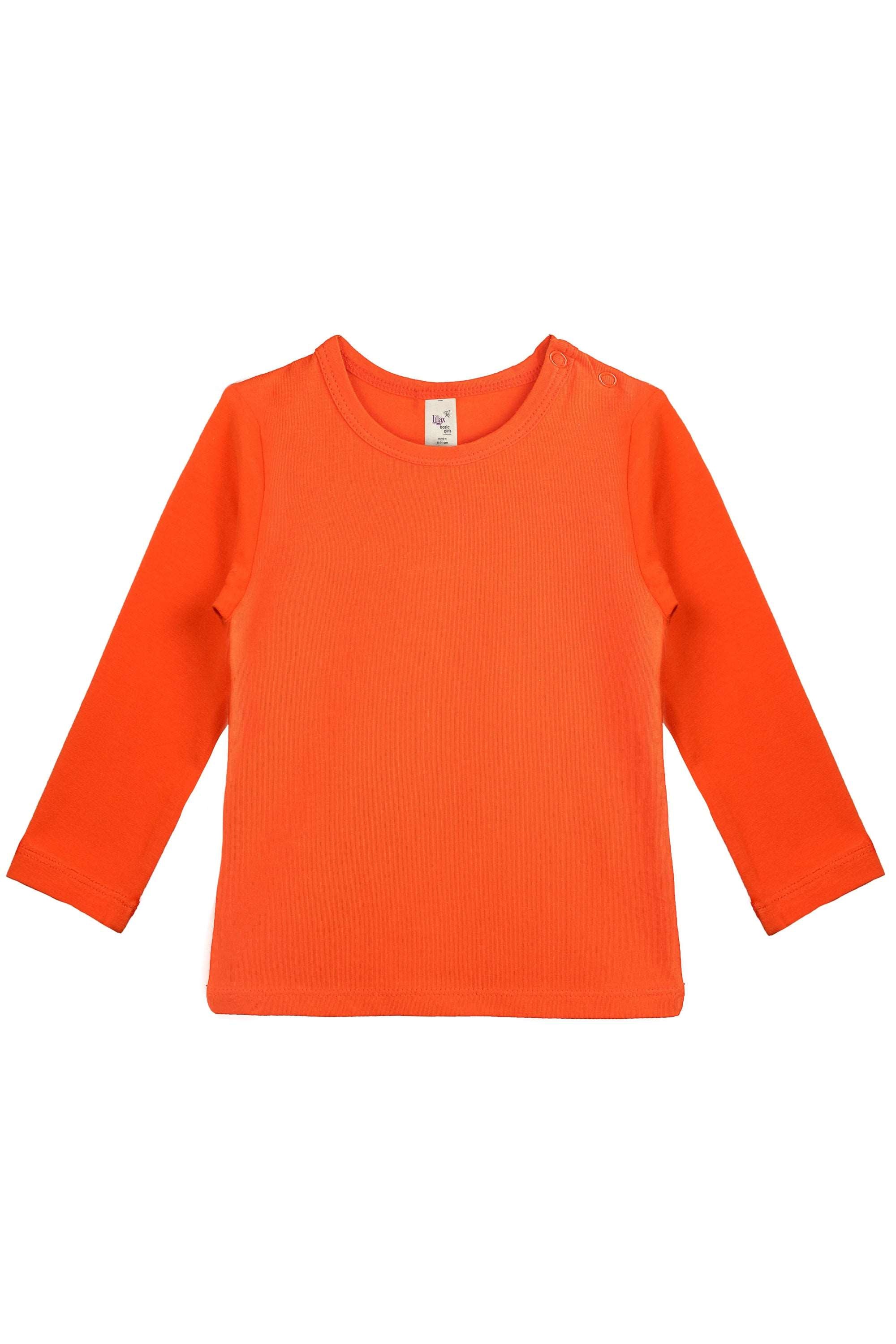 Baby Girls' Basic Long Sleeve Round Neck T-Shirt / 6 to 12 Months LILAX