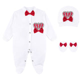 Crown Jewels Layette 3-Piece Gift Set for Newborn Baby Boys LILAX