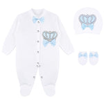 Crown Jewels Layette 3-Piece Gift Set for Newborn Baby Boys LILAX