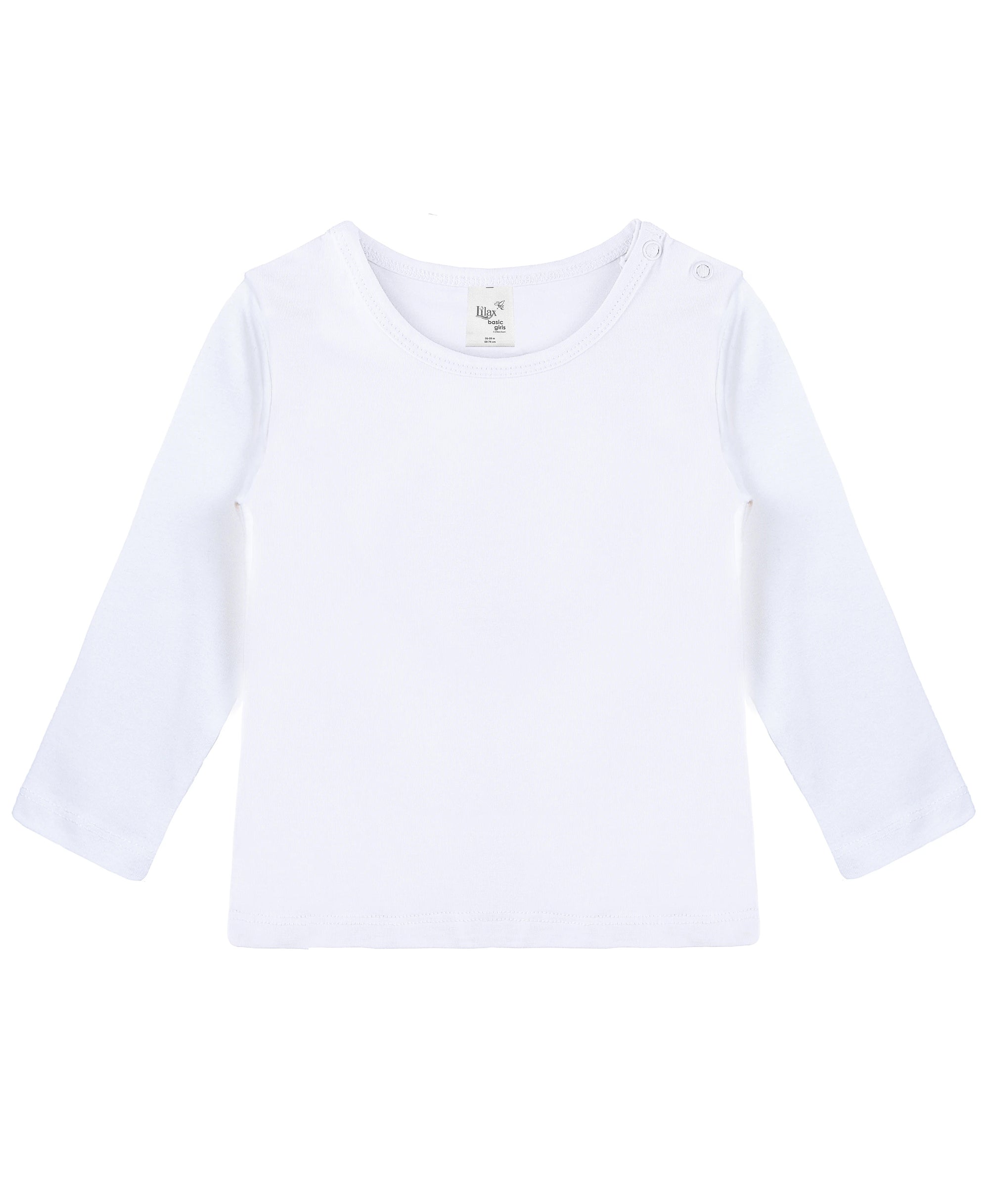 Girls cotton basic solid crewneck long sleeve t-shirt; perfect for baby girl clothes & christmas gift ideas