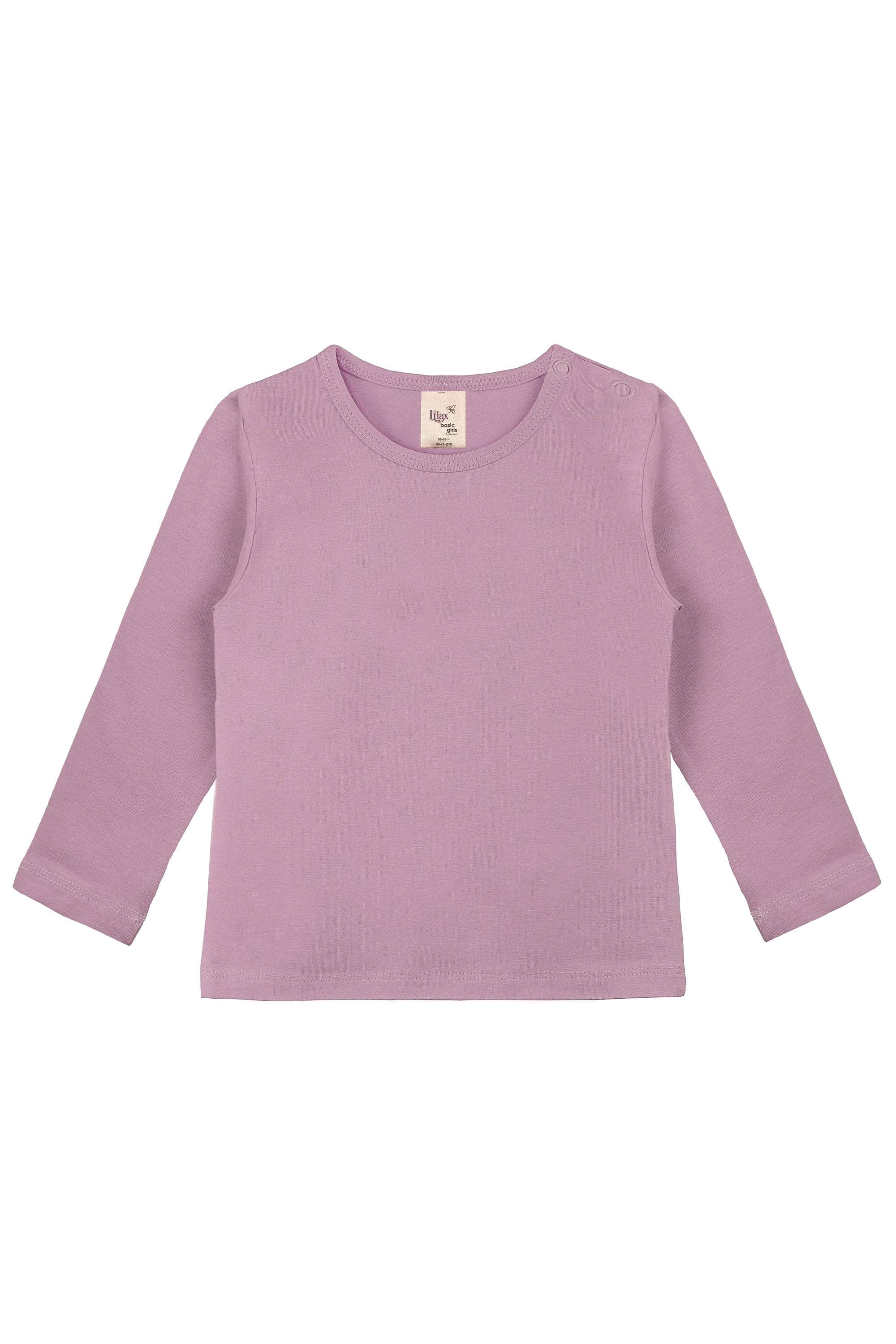 Baby Girls' Basic Long Sleeve Round Neck T-Shirt / 6 to 12 Months LILAX