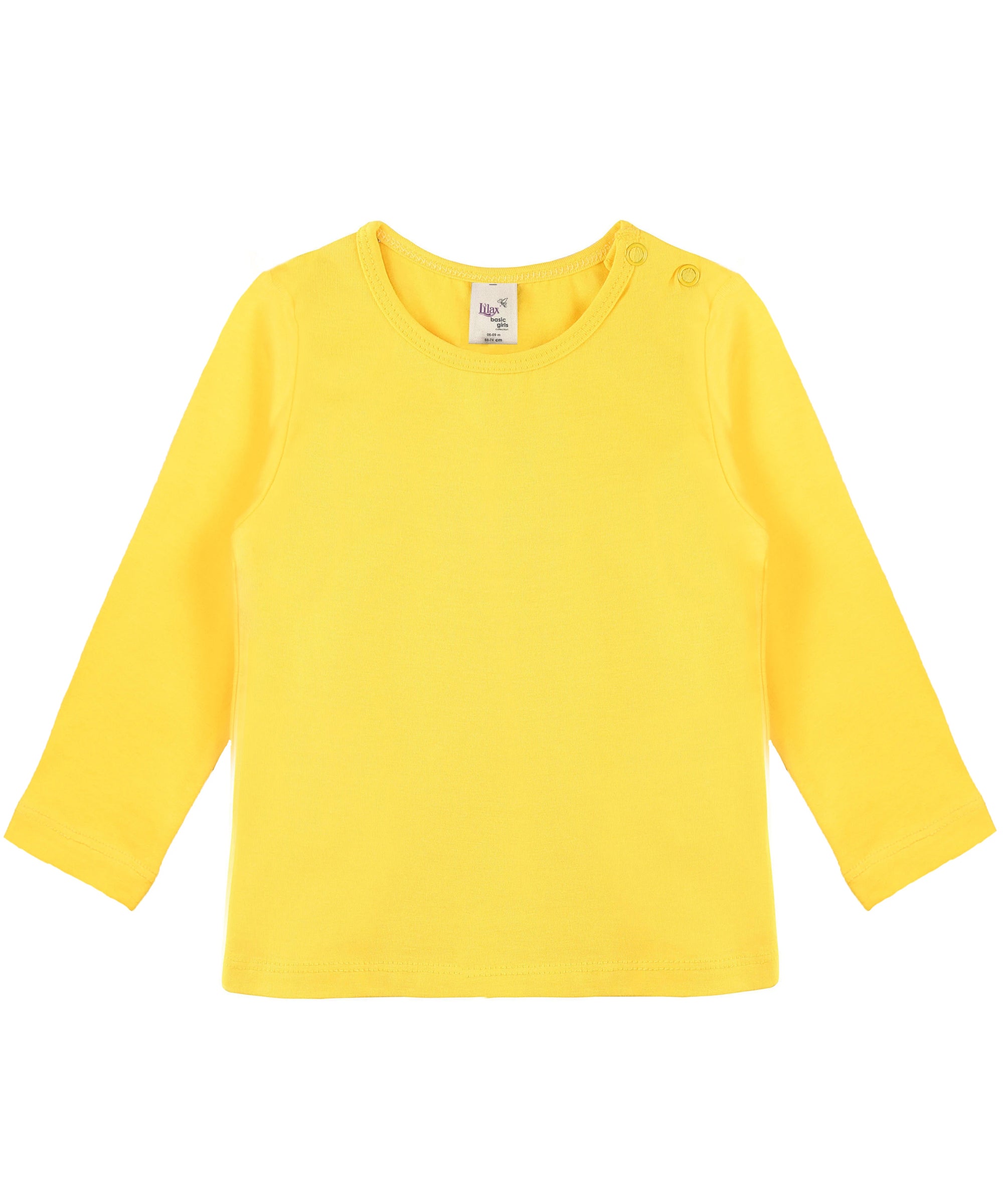 Girls cotton basic solid crewneck long sleeve t-shirt; perfect for baby girl clothes & christmas gift ideas