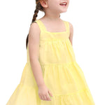 Baby girls layered cotton squareneck dress; perfect for baby girl clothes & christmas gift ideas