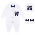 Crown Jewels Layette 3-Piece Gift Set for Newborn Baby Boys LILAX