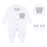 Crown Jewels Layette 3-Piece Gift Set for Newborn Baby Boys LILAX