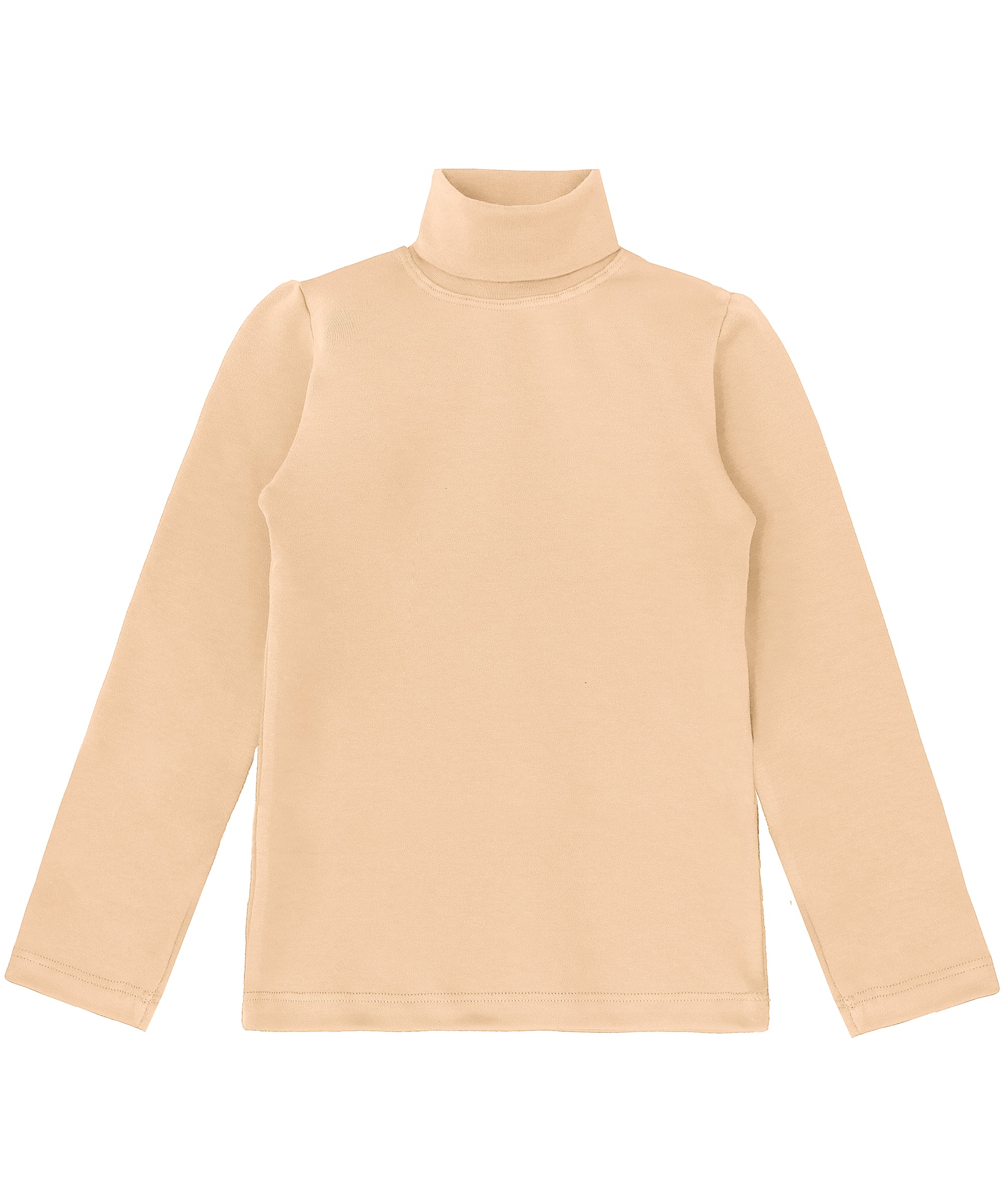 Girls cotton basic solid turtleneck t-shirt; best for baby girl clothes & christmas gift ideas