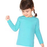 Girls' Basic Crewneck Long Sleeve Cotton T-Shirt / 11-12 Years LILAX