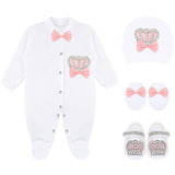 Baby Girls' Layette Set 4 Piece Gift Set for Newborns LILAX