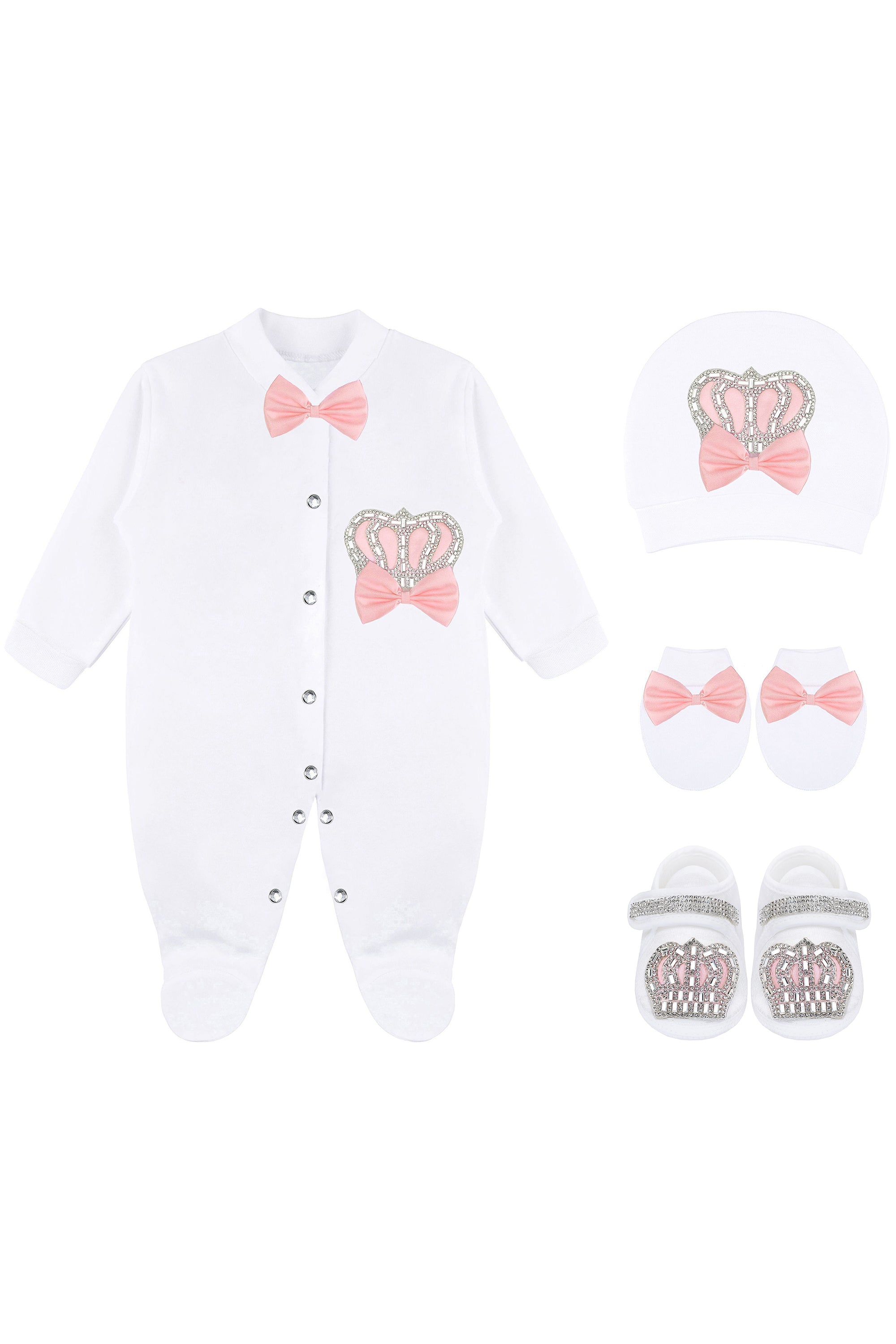 Baby Girls' Layette Set 4 Piece Gift Set for Newborns LILAX