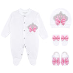 Baby Girls' Layette Set 4 Piece Gift Set for Newborns LILAX