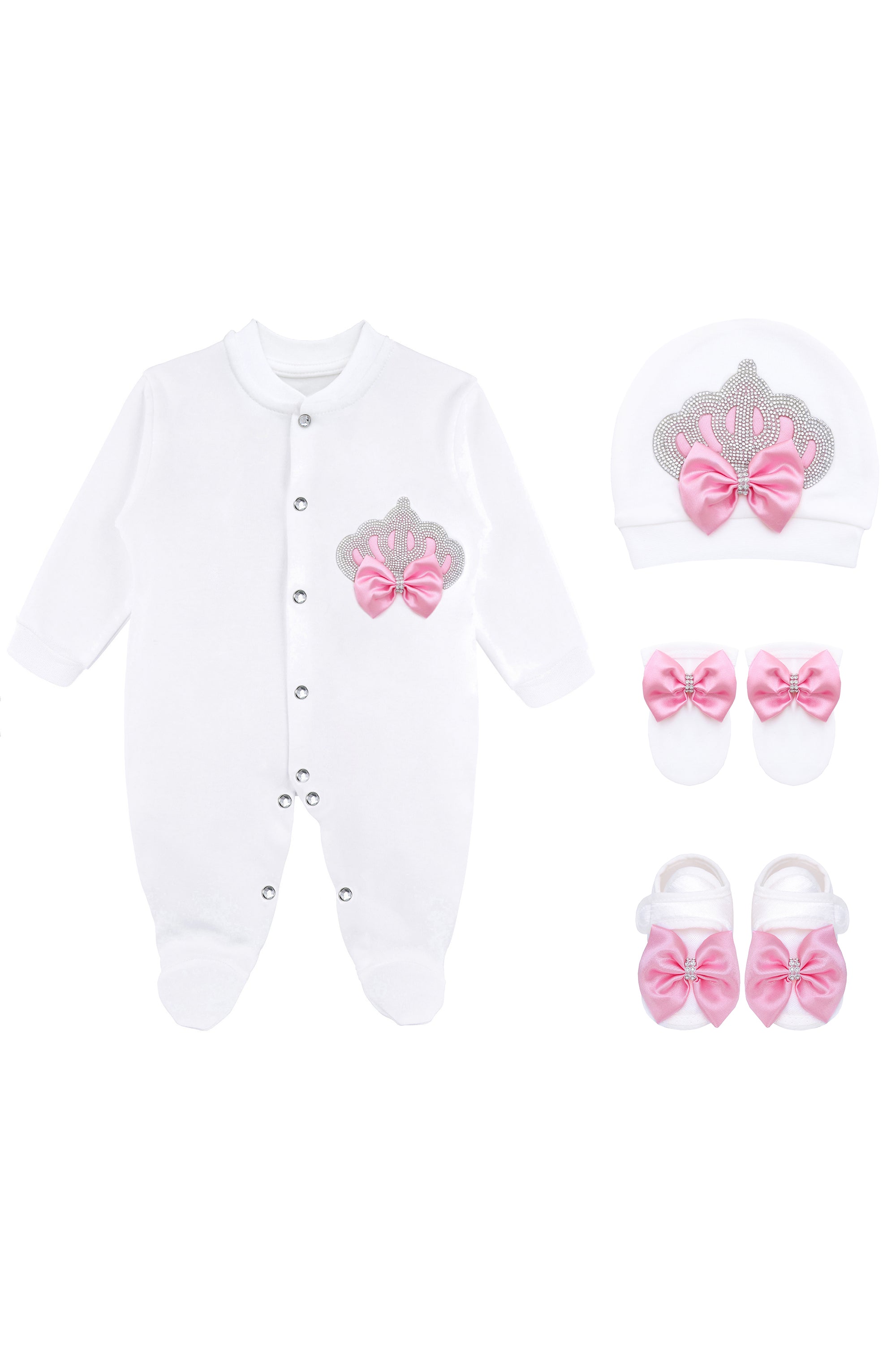 Baby Girls' Layette Set 4 Piece Gift Set for Newborns LILAX