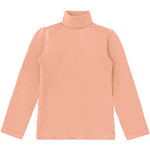 Girls' Solid Cotton Shirt Basic Long Sleeve Turtleneck T-Shirt / 9 to 12 Years LILAX