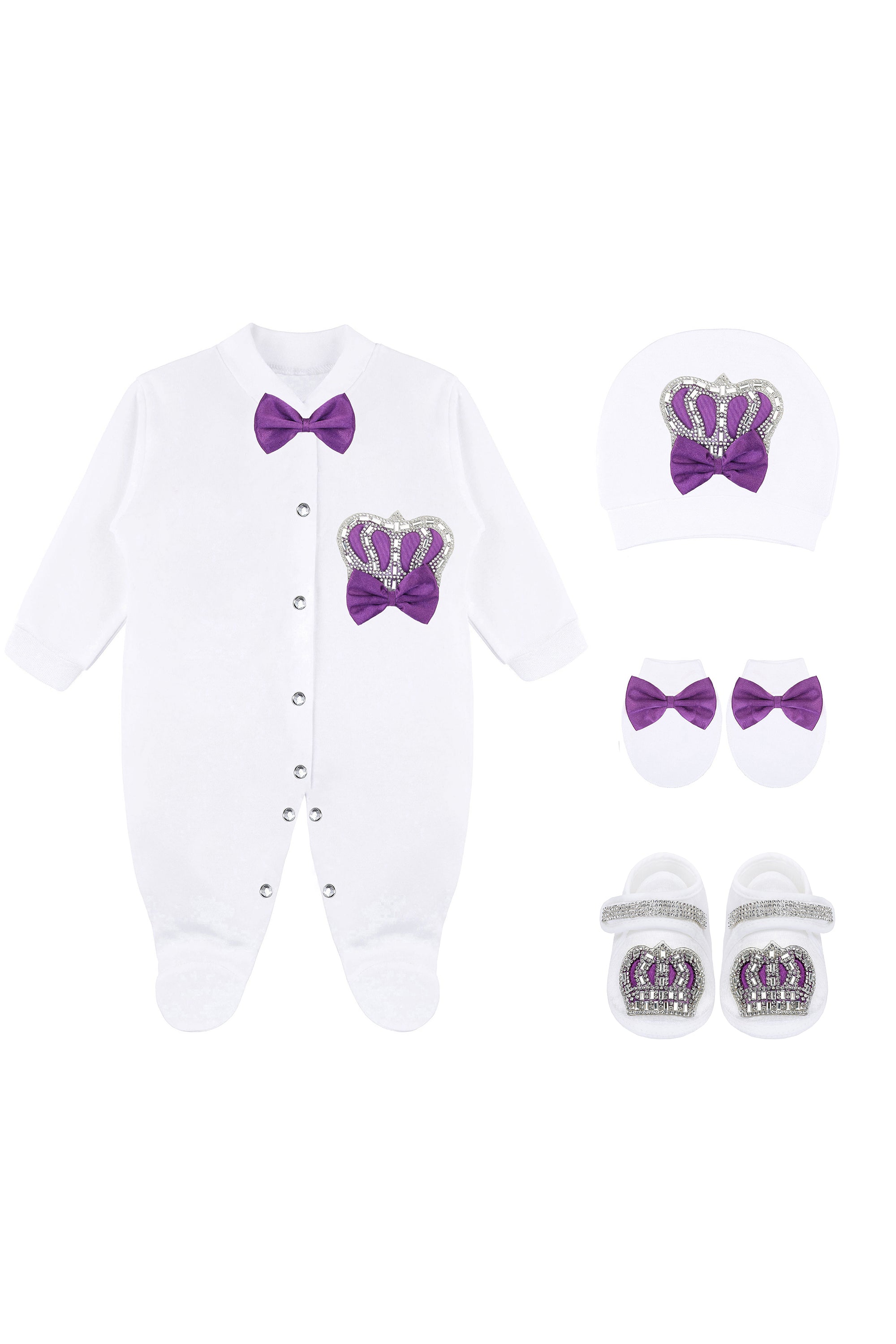 Baby Girls' Layette Set 4 Piece Gift Set for Newborns LILAX