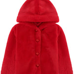 Cozy Girls' Hooded Jacket Faux Fur Winter Coat LILAX