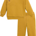 Baby Boys' Comfy Pant Set - 95% Cotton 5% Spandex Sweatshirt & Sweatpants LILAX